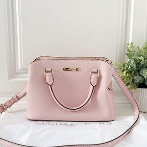 Michael Kors Pink Saffiano Leather  Satchel
